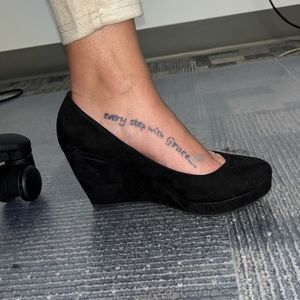 Black Suede Apt 9 Wedges.